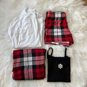 Art Class Red and Black Plaid Sleepwear